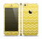 The Yellow Gradient Layered Chevron Skin Set for the Apple iPhone 5s