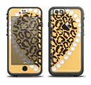 The Yellow Heart Shaped Leopard Apple iPhone 6/6s LifeProof Fre Case Skin Set