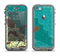The Yellow Lace and Flower on Teal Apple iPhone 5c LifeProof Nuud Case Skin Set