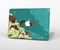 The Yellow Lace and Flower on Teal Skin for the Apple MacBook Air 13"