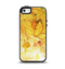 The Yellow Leaf-Imprinted Paint Splatter Apple iPhone 5-5s Otterbox Symmetry Case Skin Set