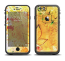 The Yellow Leaf-Imprinted Paint Splatter Apple iPhone 6/6s LifeProof Fre Case Skin Set