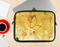 The Yellow Leaf-Imprinted Paint Splatter Ink-Fuzed NeoPrene MacBook Laptop Sleeve