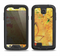 The Yellow Leaf-Imprinted Paint Splatter Samsung Galaxy S4 LifeProof Nuud Case Skin Set