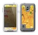 The Yellow Leaf-Imprinted Paint Splatter Samsung Galaxy S5 LifeProof Fre Case Skin Set
