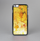 The Yellow Leaf-Imprinted Paint Splatter Skin-Sert Case for the Apple iPhone 6 Plus