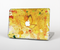 The Yellow Leaf-Imprinted Paint Splatter Skin Set for the Apple MacBook Pro 15"