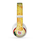 The Yellow Leaf-Imprinted Paint Splatter Skin for the Beats by Dre Studio (2013+ Version) Headphones