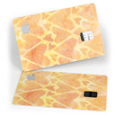 The Yellow Orange Tiny Hearts of a Whole  - Premium Protective Decal Skin-Kit for the Apple Credit Card