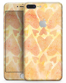 The Yellow Orange Tiny Hearts of a Whole  - Skin-kit for the iPhone 8 or 8 Plus