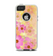 The Yellow & Pink Flowerland Apple iPhone 5-5s Otterbox Commuter Case Skin Set