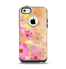 The Yellow & Pink Flowerland Apple iPhone 5c Otterbox Commuter Case Skin Set