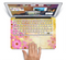 The Yellow & Pink Flowerland Skin Set for the Apple MacBook Pro 13"   (A1278)