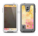 The Yellow & Pink Flowerland Samsung Galaxy S5 LifeProof Fre Case Skin Set