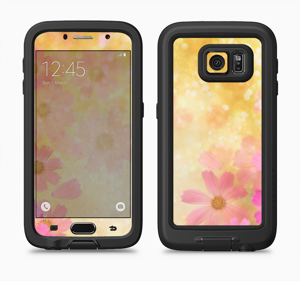 The Yellow & Pink Flowerland Full Body Samsung Galaxy S6 LifeProof Fre Case Skin Kit
