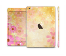 The Yellow & Pink Flowerland Full Body Skin Set for the Apple iPad Mini 3