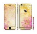 The Yellow & Pink Flowerland Sectioned Skin Series for the Apple iPhone 6s Plus