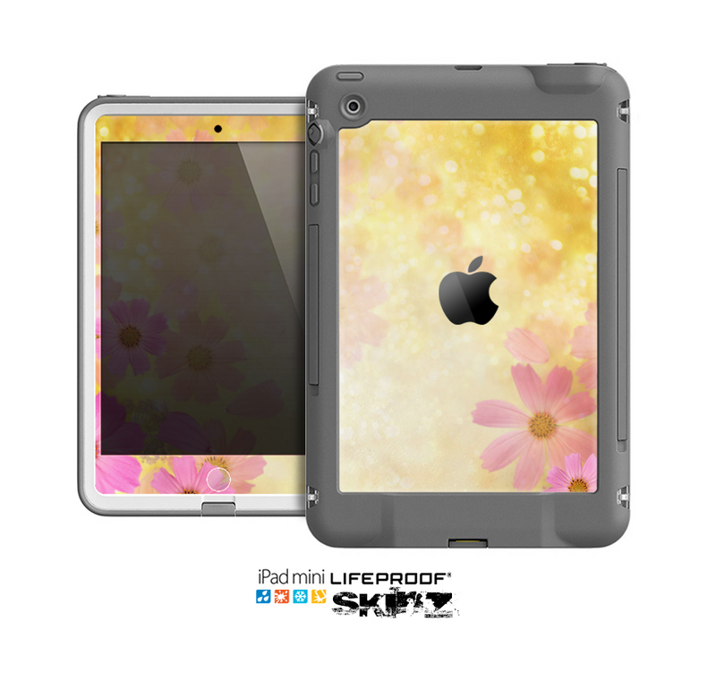 The Yellow & Pink Flowerland Skin for the Apple iPad Mini LifeProof Case