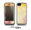 The Yellow & Pink Flowerland Skin for the Apple iPhone 5c LifeProof Case