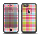 The Yellow & Pink Plaid Apple iPhone 6/6s LifeProof Fre Case Skin Set