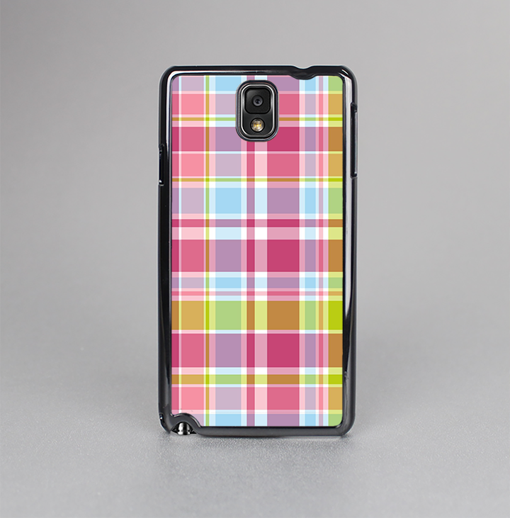 The Yellow & Pink Plaid Skin-Sert Case for the Samsung Galaxy Note 3