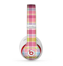 The Yellow & Pink Plaid Skin for the Beats by Dre Studio (2013+ Version) Headphones