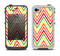 The Yellow & Red Vintage Chevron Pattern Apple iPhone 4-4s LifeProof Fre Case Skin Set