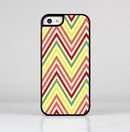 The Yellow & Red Vintage Chevron Pattern Skin-Sert Case for the Apple iPhone 5c
