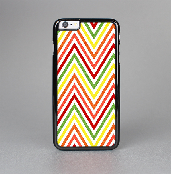 The Yellow & Red Vintage Chevron Pattern Skin-Sert Case for the Apple iPhone 6 Plus