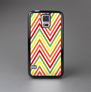 The Yellow & Red Vintage Chevron Pattern Skin-Sert Case for the Samsung Galaxy S5