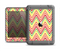 The Yellow & Red Vintage Chevron Pattern Apple iPad Mini LifeProof Nuud Case Skin Set