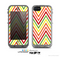 The Yellow & Red Vintage Chevron Pattern Skin for the Apple iPhone 5c LifeProof Case