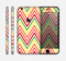 The Yellow & Red Vintage Chevron Pattern Skin for the Apple iPhone 6