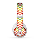 The Yellow & Red Vintage Chevron Pattern Skin for the Beats by Dre Studio (2013+ Version) Headphones