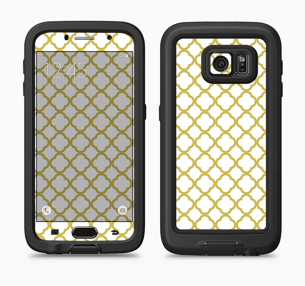 The Yellow & White Seamless Morocan Pattern V2 Full Body Samsung Galaxy S6 LifeProof Fre Case Skin Kit