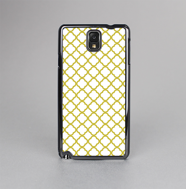 The Yellow & White Seamless Morocan Pattern V2 Skin-Sert Case for the Samsung Galaxy Note 3