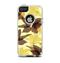 The Yellow and Brown Pastel Flowers Apple iPhone 5-5s Otterbox Commuter Case Skin Set
