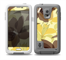 The Yellow and Brown Pastel Flowers Skin Samsung Galaxy S5 frē LifeProof Case