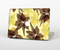 The Yellow and Brown Pastel Flowers Skin Set for the Apple MacBook Pro 13" with Retina Display