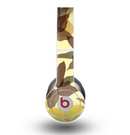 The Yellow and Brown Pastel Flowers Skin for the Beats by Dre Original Solo-Solo HD Headphones