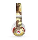 The Yellow and Brown Pastel Flowers Skin for the Beats by Dre Studio (2013+ Version) Headphones