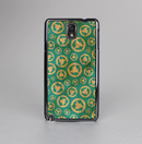 The Yellow and Green Recycle Pattern Skin-Sert Case for the Samsung Galaxy Note 3