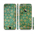 The Yellow and Green Recycle Pattern Sectioned Skin Series for the Apple iPhone 6s Plus