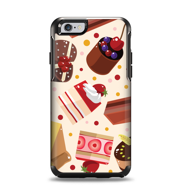 The Yummy Dessert Pattern Apple iPhone 6 Otterbox Symmetry Case Skin Set