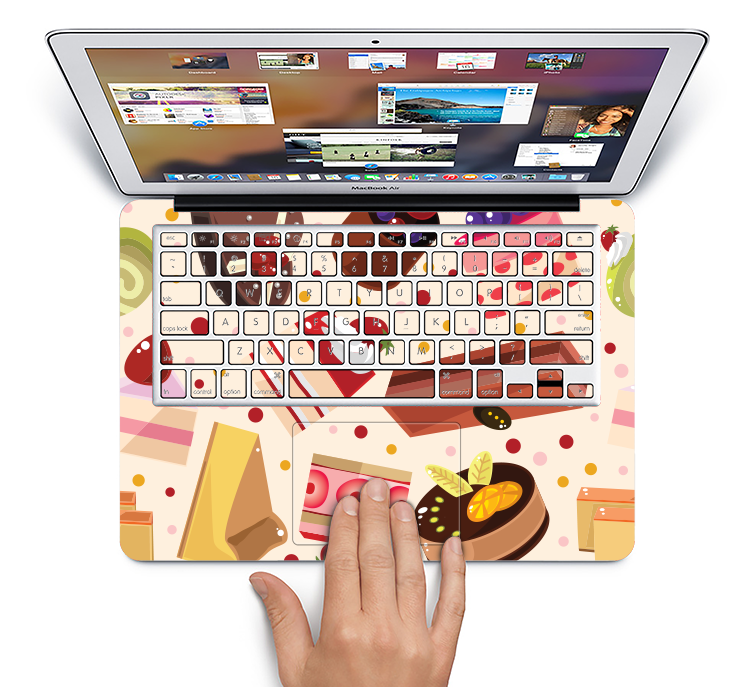 The Yummy Dessert Pattern Skin Set for the Apple MacBook Air 11"