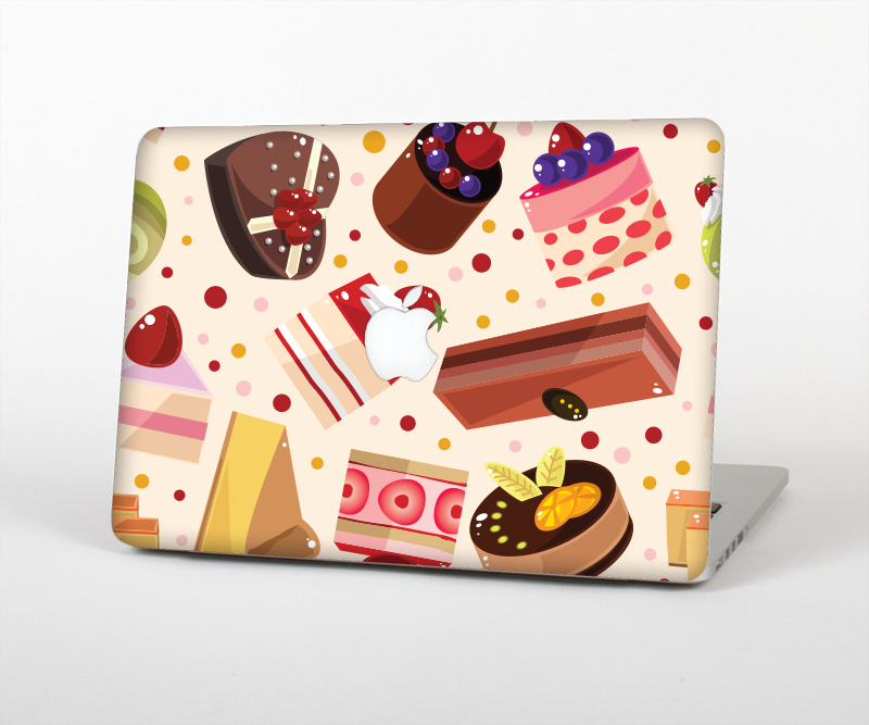 The Yummy Dessert Pattern Skin Set for the Apple MacBook Pro 13" with Retina Display