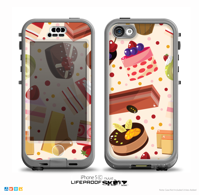 The Yummy Dessert Pattern Skin for the iPhone 5c nüüd LifeProof Case