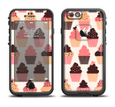  The Yummy Subtle Cupcake Pattern Skin Set for the Apple iPhone 6 LifeProof Fre Case