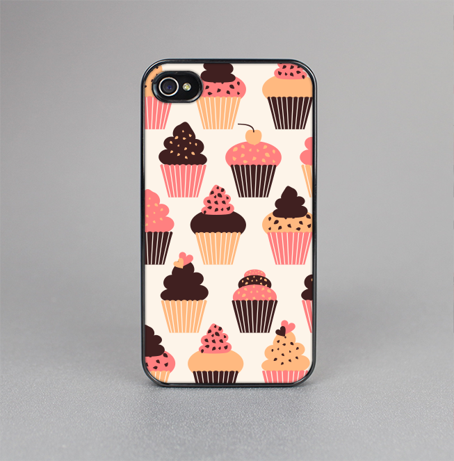 The Yummy Subtle Cupcake Pattern Skin-Sert for the Apple iPhone 4-4s Skin-Sert Case