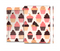  The Yummy Subtle Cupcake Pattern Skin Set for the Apple iPad Air 2